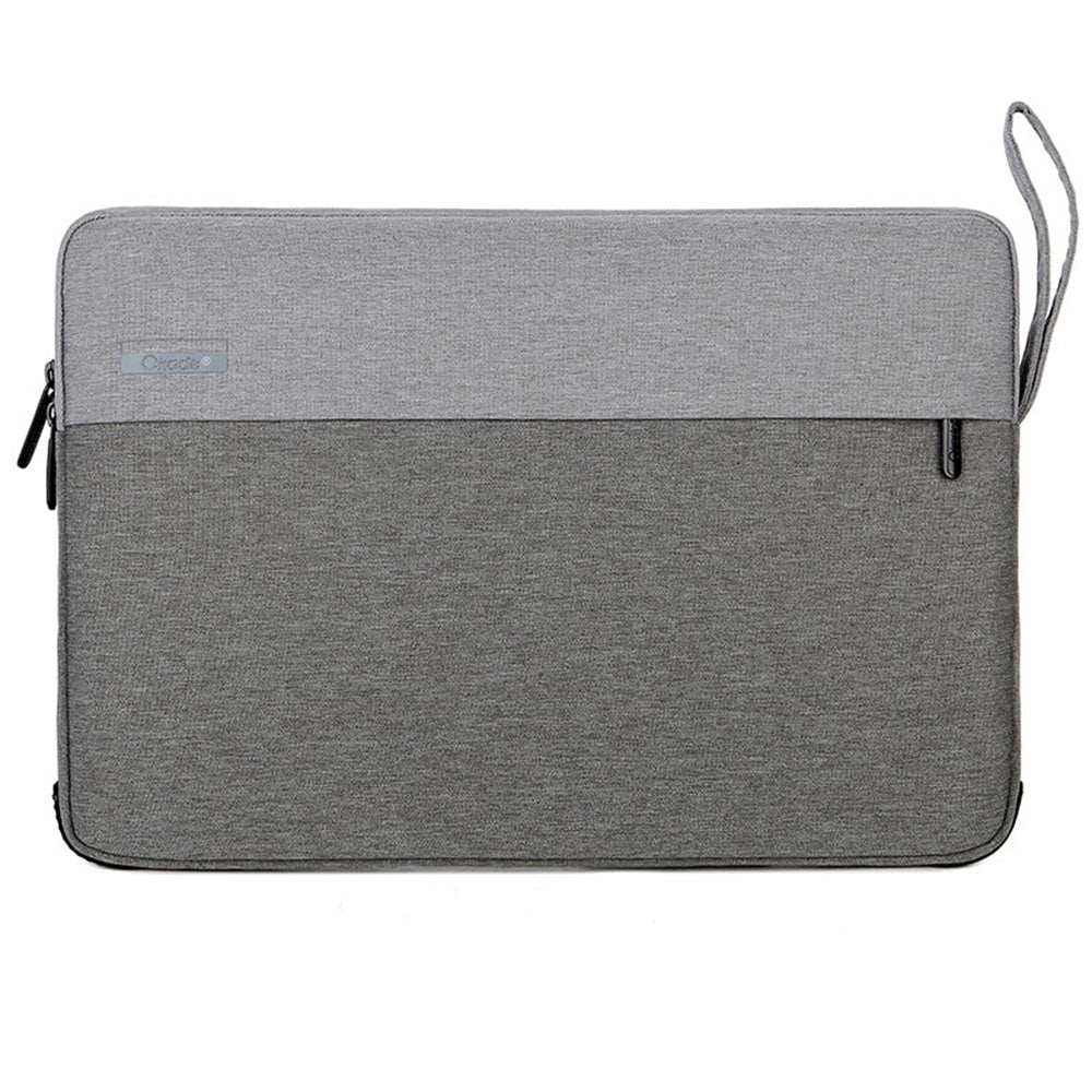 OKADE T53 13.3inch Laptop Sleeve Anti-scratch Oxford Cloth Handbag Shockproof Carrying Bag Bi-color Style Notebook Case - Light Grey OKADE T53 13.3inch Laptop Sleeve Anti-scratch Oxford Cloth Handbag Shockproof Carrying Bag Bi-color Style Notebook Case - Light Grey